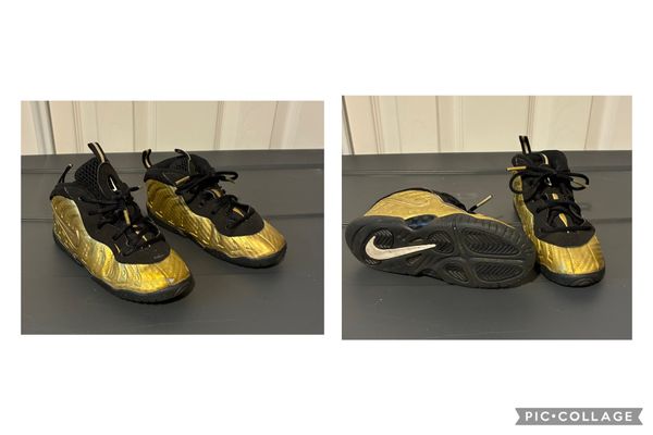 Nike Size 10c, gold, lace up shoes, some wear 10 (Lil' Kid)