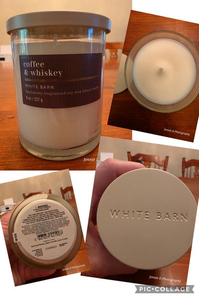White Barn New Coffee and whiskey scented candle