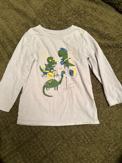 Cat and Jack Dino graphic long sleeve 3T