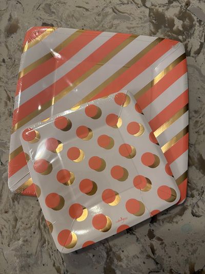 Paper Party Plates 8 Dinner 8 Dessert New in package
