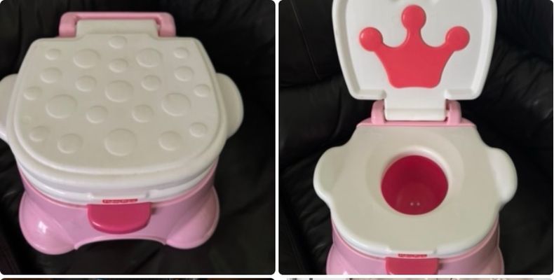 Fisher Price Pink Princess Stepstool Potty