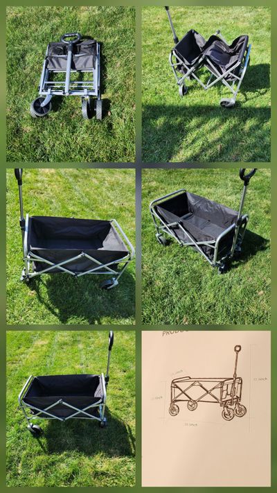 NEW FOLDING WAGON CART