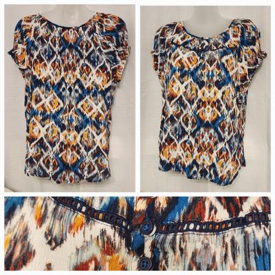 LAURA SCOTT MULTICOLOR blouse Like NEW Women's - M