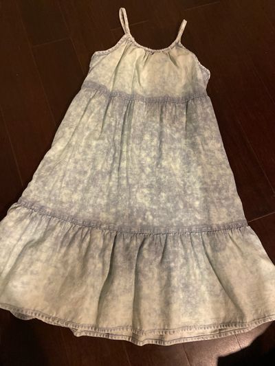 Arizona Distressed denim girls dress xxs 4/5 4T