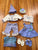 American Girl Bitty Baby Clothing, shoes, hat. 9 pieces