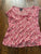 Angie Light weight pink flowered shirt Women's - M