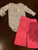 Jumping beans 9 months long sleeve onesie and pink pants with ruffle back 9 Months