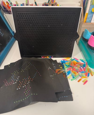 Lite Bright with pegs and unused sheets