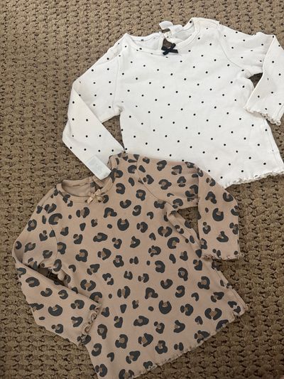 Two H&M longsleeve shirts nine months  9 Months