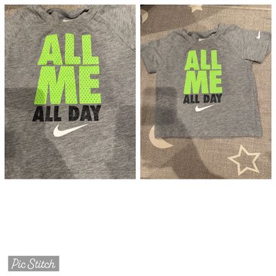 Nike Short sleeve all me all day Nike shirt 18 Months