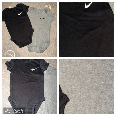 Nike Set of 2 short sleeve Nike onesies 6 Months
