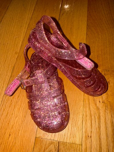 Osh Kosh B'Gosh Pink glitter jelly sandals 9 (Lil' Kid)