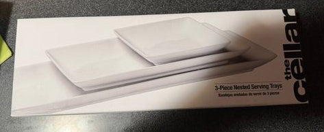 The Cellar NEW 3 piece nested serving trays
