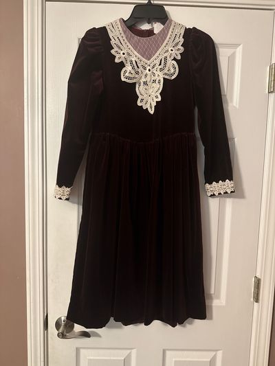 Peaches N Cream Sz 14 Vintage Holiday Dress 14-16