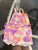 Levi's pink/purple tye-dye overall shorts 12 Months