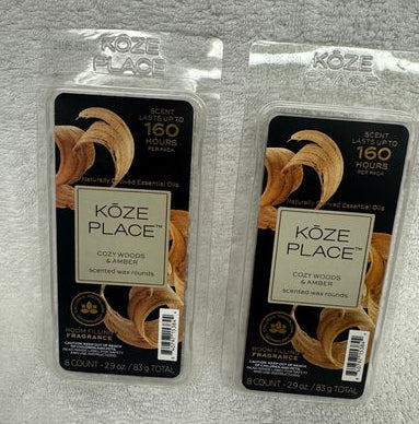 2 Brand New Wax Melts. Cozy Woods & Amber 2 Brand New Wax Melts. Cozy Woods & Amber