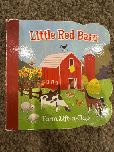 Little Red Barn farm lift a flap book