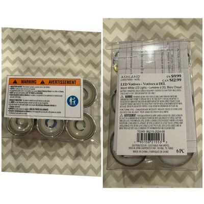 Ashland from Michaels 6 BNIP LED votives