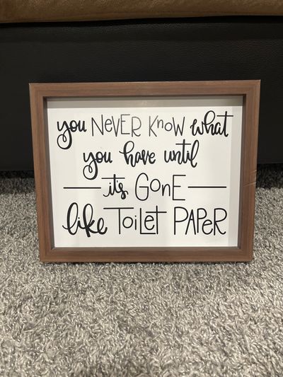 Hobby lobby Bathroom sign