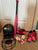 NA Pink bat, gloves, shoes and guards, helmet with parts
