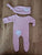 No tag Onesie and hat worn once for a photoshoot 0-3 Months