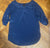Blue satin shirt  Women's - S
