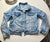 Tractr Super Distressed Denim Jacket.  Long Sleeve 10-12