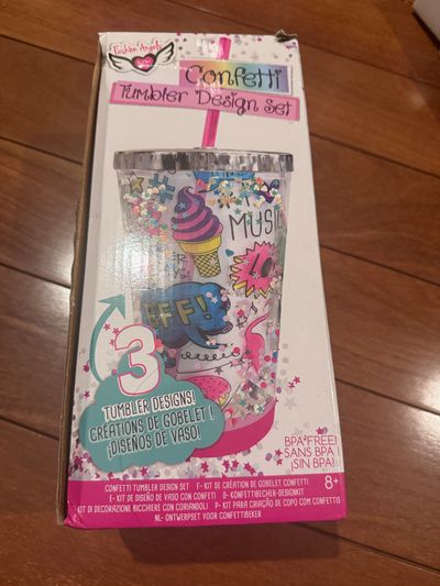 Brand new confetti Tumblr make your own design cup BPA free create your own cup