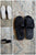 Unknown Super soft black slippers, perfect for travel. 8 (Adult)