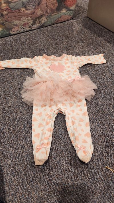Baby Essentials Bodysuit with tulle ruffles 6 Months