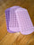 N/A Set of 3 purple mini bow ice trays