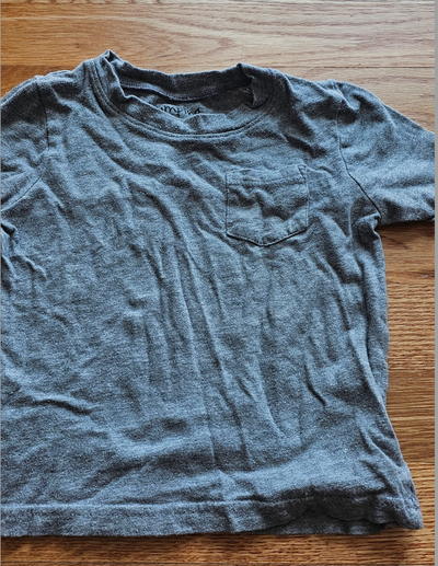 Jumping Beans Good condition gray Tshirt with front pocket 18 Months