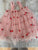 Tulle mini dress with red pineapples  4T