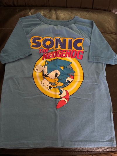 Jumping Beans Blue Sonic The Hedgehog Tshirt 7-8