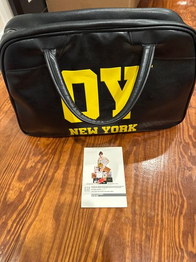 RTR bag NEW 17x11 black leather duffle bag yo Brooklyn yo NY