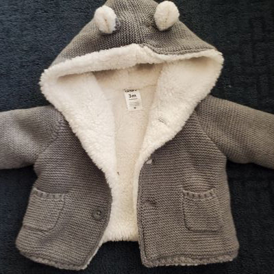 Carters bear jacket Great condition unisex 0-3 Months