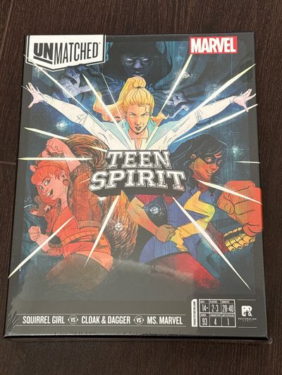 Brand new marvel, unmatched, teen spirit game Retail over $20