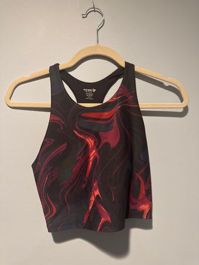Old Navy Sports bra black, maroon 14-16