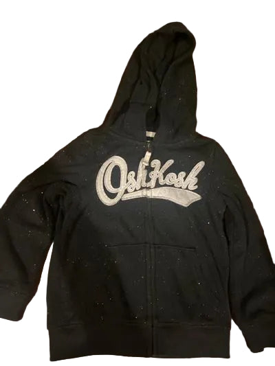 Osh kosh Zip up sparkly sweatshirt 3T