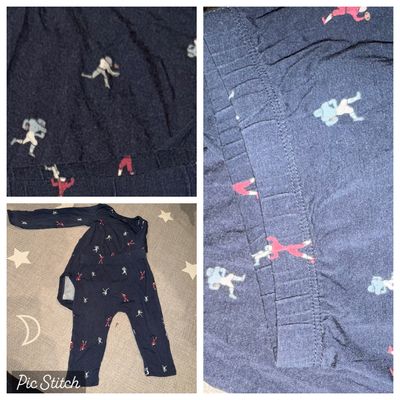 Carters SimplySoft long sleeve onesie and matching pants 9 Months