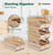 New 3 set Wooden Organizers Stack or Separate