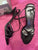 Mossimo black strappy sandal  7-1/2 (Adult)