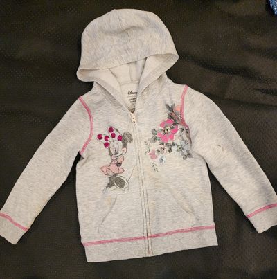 Disneys jumping beans Minnie Mouse full zipper hoodie 2T