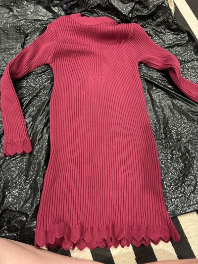 Sparkle in pink Size 4XL equivalent to a size 10 burgundy sweater dress 10-12