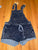 Justice Stretchy acid washed shortalls 10-12
