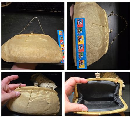 Vintage gold Clutch 1960 circa