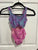 More thank Magic swim suit cut out snake print blue/pink swim suit 6T/6