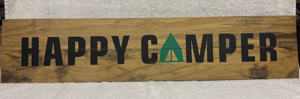 Brand New Happy Camper Sign. 28X 6 inches Brand New Happy Camper Sign. 28X 6 inches
