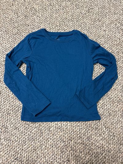 Wonder Nation Blue Long Sleeve Shirt 7-8