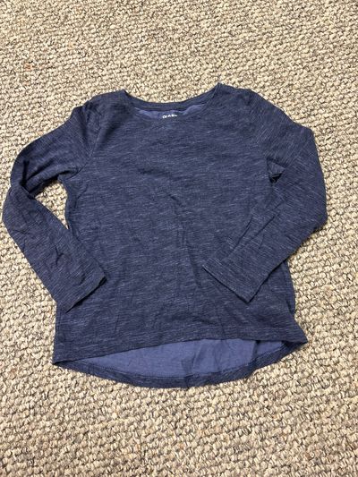 Old navy Navy blue heathered long sleeve shirt 6T/6